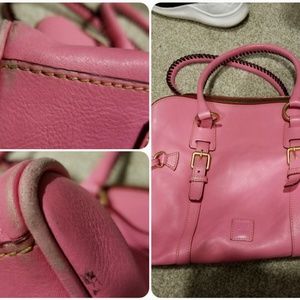 Dooney and Burke pink leather bag